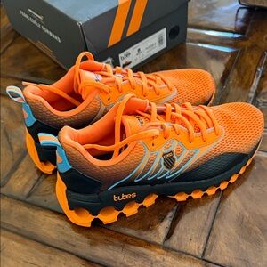 K-Swiss/McLaren Orange and Black Sneakers